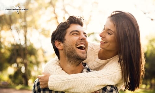 Happy couple after residential move in edmonton