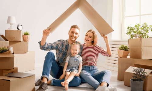 New Condo Owners Celebrating Moving In